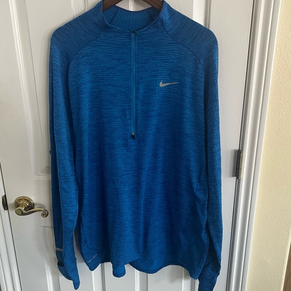 Nike Other - Nike Dri Fit Blue Half-Zip Long Sleeve Top. XXL.